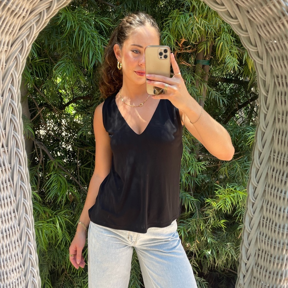 Ayres classy black v neck blouse